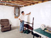 A basement wall covering for creating a vapor barrier on basement walls in Chemainus