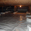 A very large, sealed, and waterproofed crawl space in Campbell River.