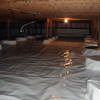 A very large, sealed, and waterproofed crawl space in Campbell River.