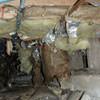 Crawl space insulation soaked with moisture and falling to the floor in North Sannich.