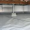 a sealed, encapsulated crawl space with structural repairs present in Central Saanich.