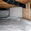 A clean, encapsulated crawl space in Port Alberni.