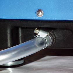 A self-draining crawl space dehumidifier connected to a sump pump system in Courtenay