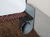 French Drain or Drain Tile system installed in a British Columbia crawl space