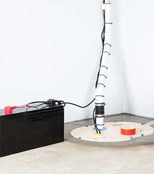 A sump pump installed in Powell River Salt by Island Basement Systems