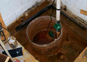 Extreme clogging and rust in a Comox sump pump system
