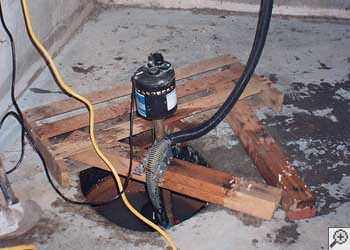 A Sooke sump pump system that failed and lead to a basement flood.