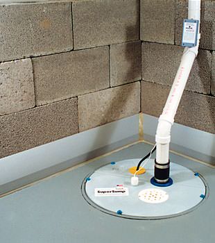 A baseboard basement drain pipe system installed in Central Saanich