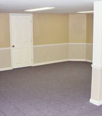 Plastic 20-mil vapor barrier for dirt basements, Esquimalt, British Columbia installation