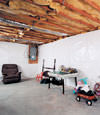 CleanSpace® basement wall vapor barrier installed in Gabriola