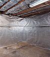 An energy efficient radiant heat and vapor barrier for a Black Creek basement finishing project